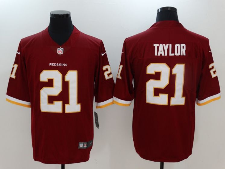 Men Washington Red Skins #21 Taylor Red Nike Vapor Untouchable Limited NFL Jerseys